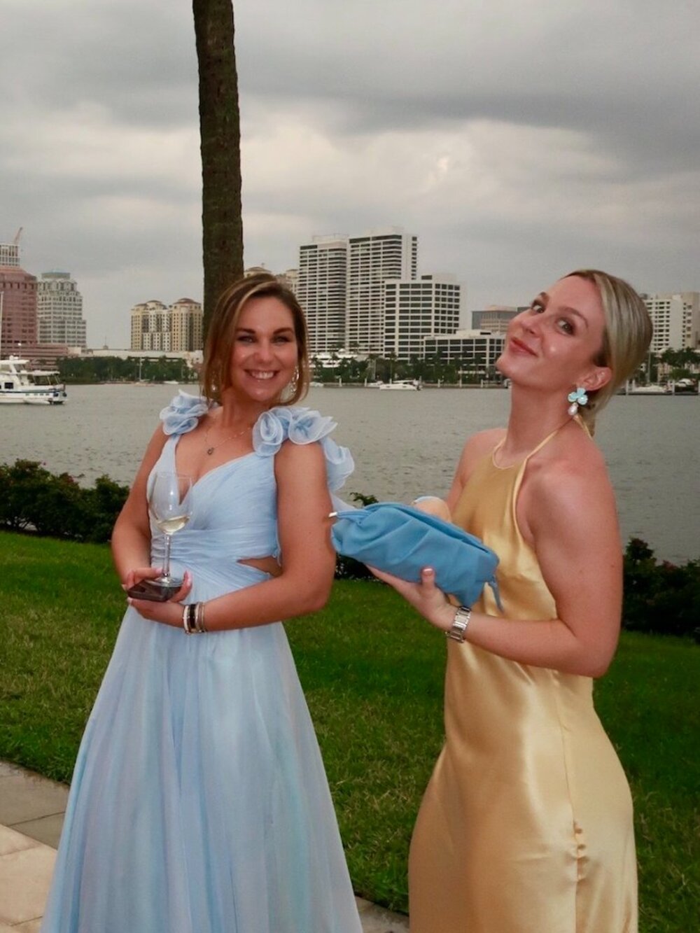 Ieena for Mac Duggal V-Neck Long Dress - Picture 5 of 5